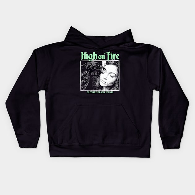 This Is High On Fire Kids Hoodie by fuzzdevil